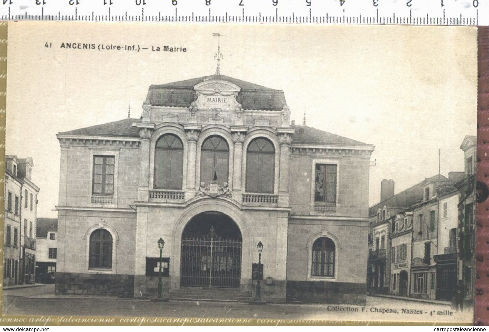 X44225 ♥️ Lisez! Du Poilu Florentin PERROCHEAU Sortie Infirmerie 20 Janvier 1918 ANCENIS Mairie CHAPEAU 41 4em Mille - Ancenis