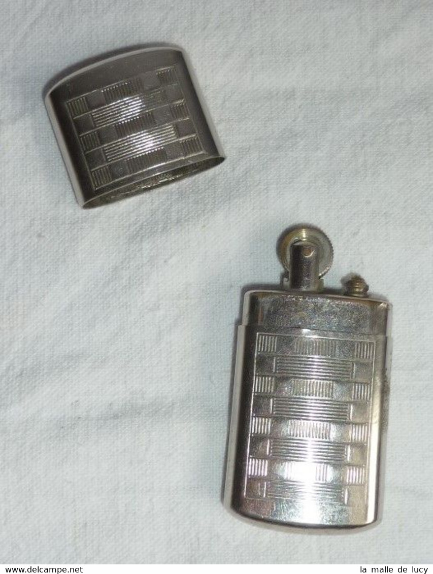 Ancien Briquet à Essence En Métal Chromé époque Années 30 - Autres & Non Classés