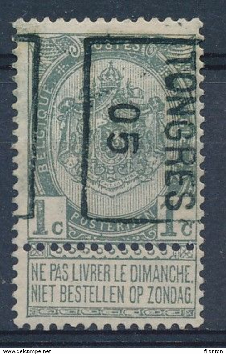 BELGIE - Preo Nr 695B - "TONGRES 05"  (ref. 3686) - ROLLER PRECANCELS - Handrol Préos à Roulette - Rollenmarken 1900-09