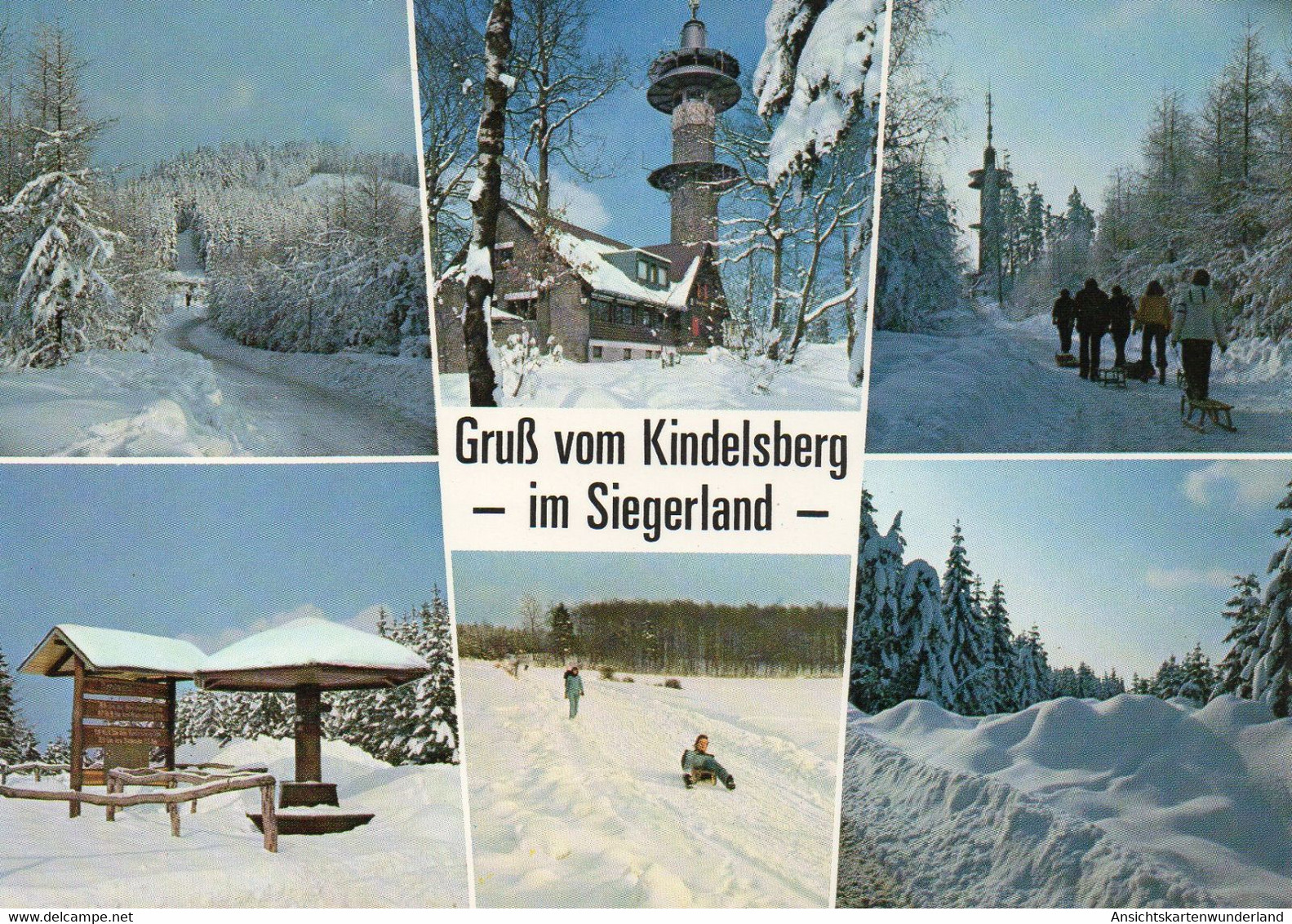 011597  Gruss Vom Kindelsberg Im Siegerland  Mehrbildkarte - Kreuztal