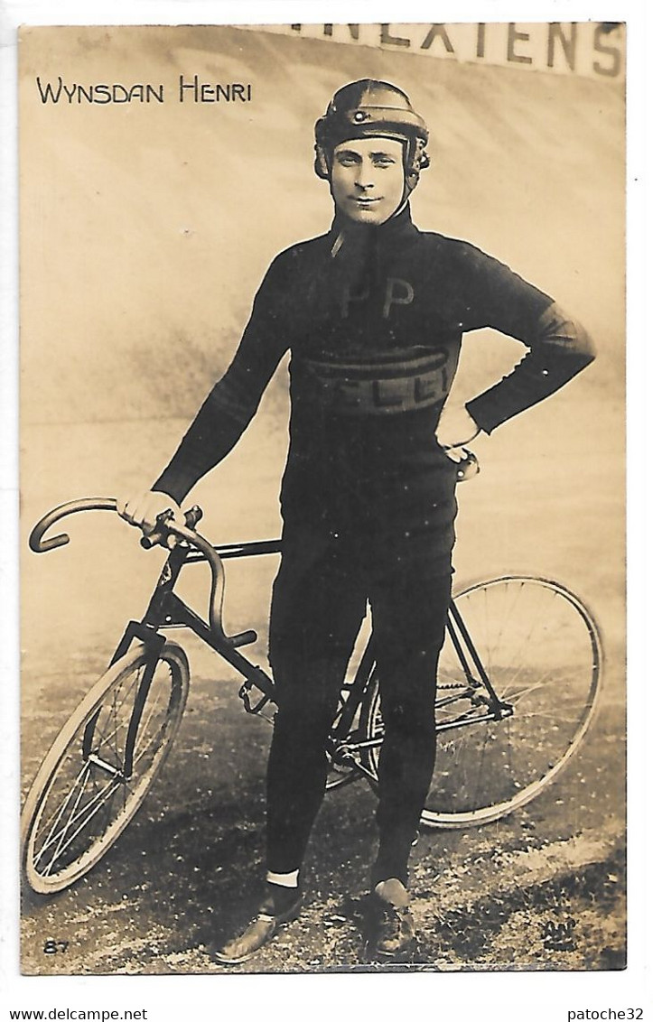 Cpa...carte-photo...Wynsdan-(wynsdau)-Henri...(courreur Cycliste Belge,pistard)... - Radsport