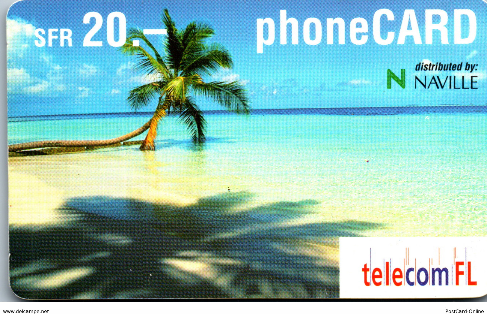 25313 - Liechtenstein - Telecom FL , Naville , Strand , Beach , Prepaid - Liechtenstein