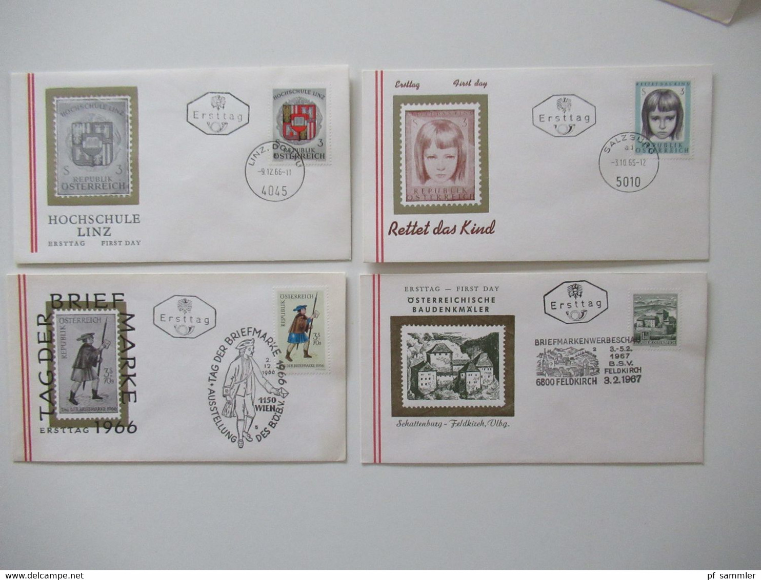 Österreich 1960 - Ca. 1969 FDC / Belegeposten Mit 190 Stück / Auch Christkindl In 2 Alben + Lose Briefe! - Collections (sans Albums)