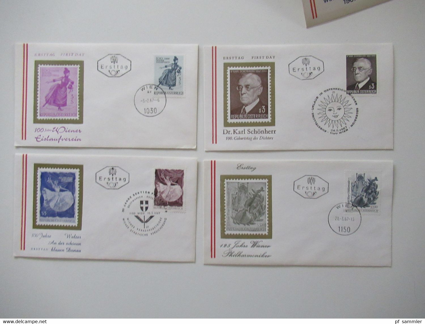 Österreich 1960 - Ca. 1969 FDC / Belegeposten Mit 190 Stück / Auch Christkindl In 2 Alben + Lose Briefe! - Collections (sans Albums)