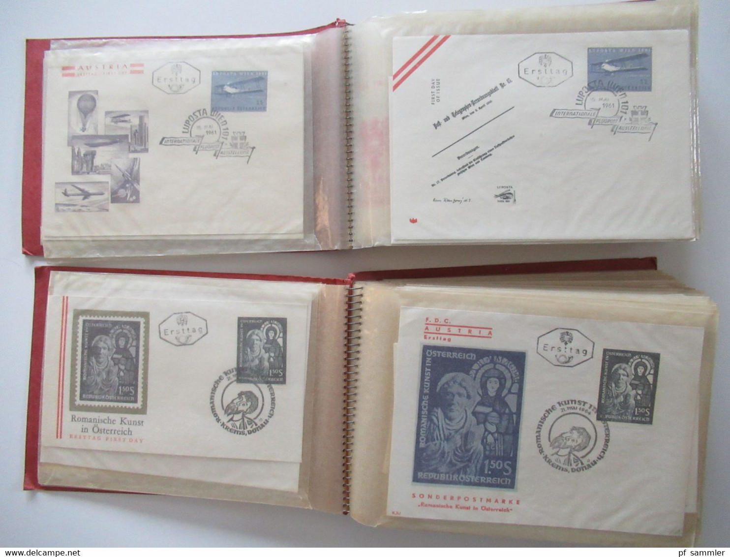 Österreich 1960 - ca. 1969 FDC / Belegeposten mit 190 Stück / auch Christkindl in 2 Alben + lose Briefe!