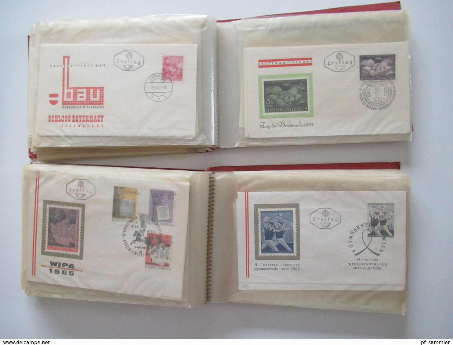 Österreich 1960 - ca. 1969 FDC / Belegeposten mit 190 Stück / auch Christkindl in 2 Alben + lose Briefe!