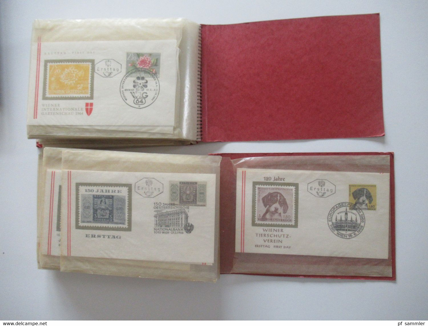 Österreich 1960 - ca. 1969 FDC / Belegeposten mit 190 Stück / auch Christkindl in 2 Alben + lose Briefe!