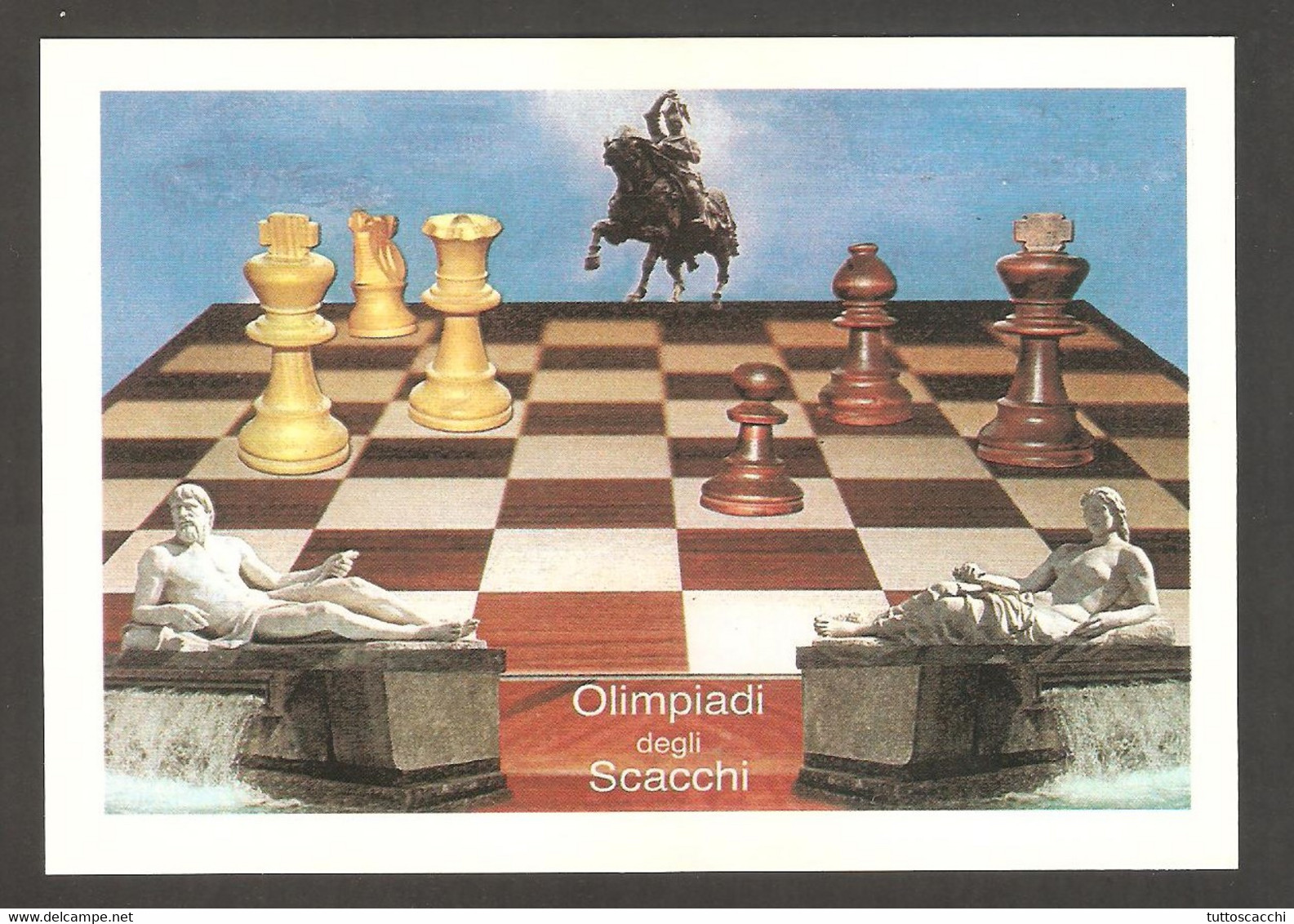 Italy 2006 Torino - Chess Cancel On Commemorative Postcard - Echecs