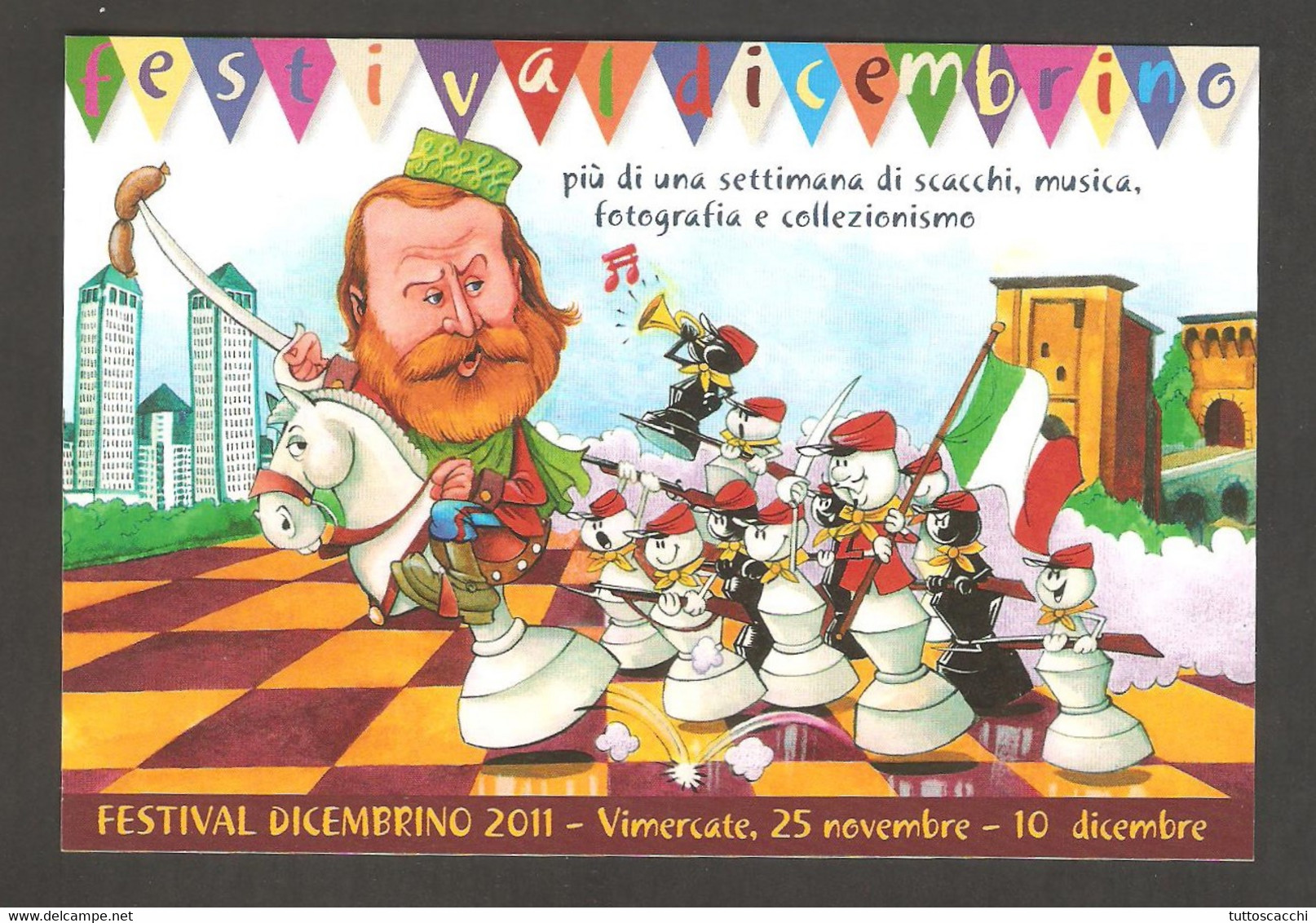 Italy 2011 Vimercate - Chess Commemorative Postcard - Echecs