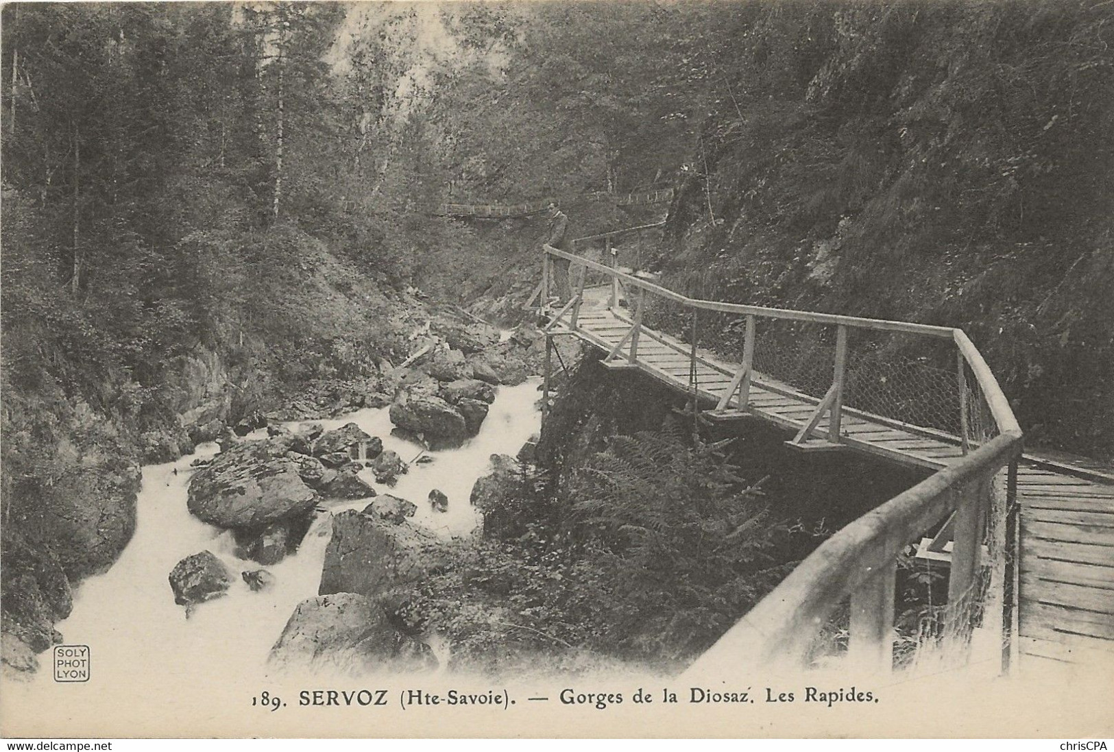 CPA  SERVOZ -  Gorges De La Diosaz  - Les Rapides   - Rare -  Bon état  - 32w - Altri & Non Classificati