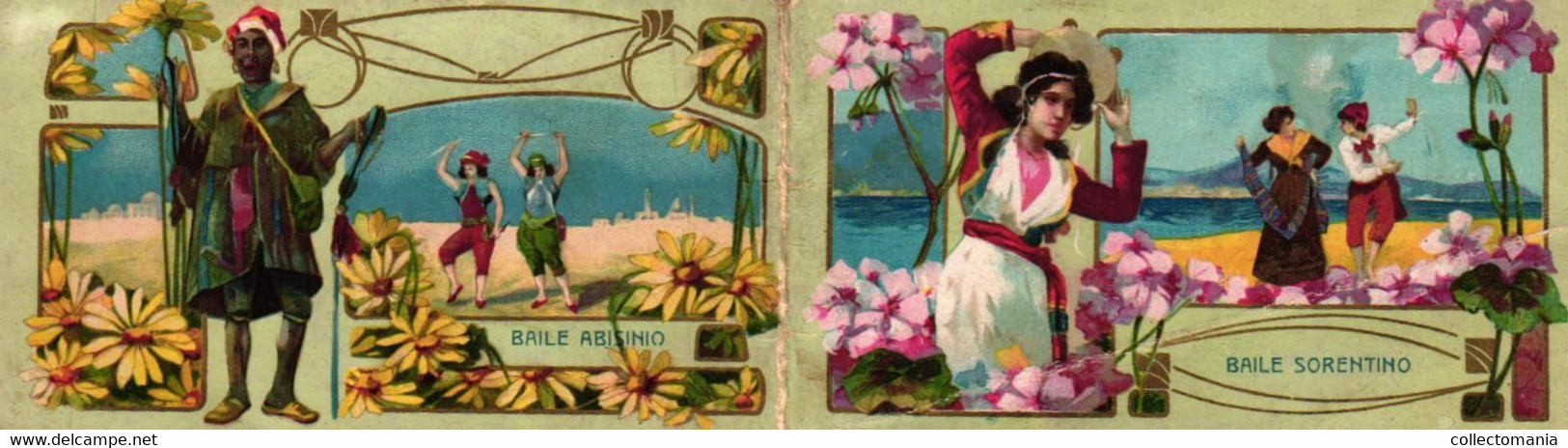 2 Calendriers   1882   Dansen Baile Americano  Baile Grieg  Absinio  Sorentino - Petit Format : ...-1900