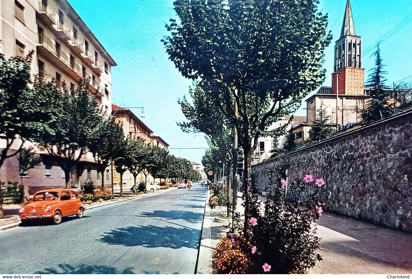 Cartolina - Acqui Terme - Corso Bagni E Santuario Madonna Pellegrino - 1968 - Alessandria