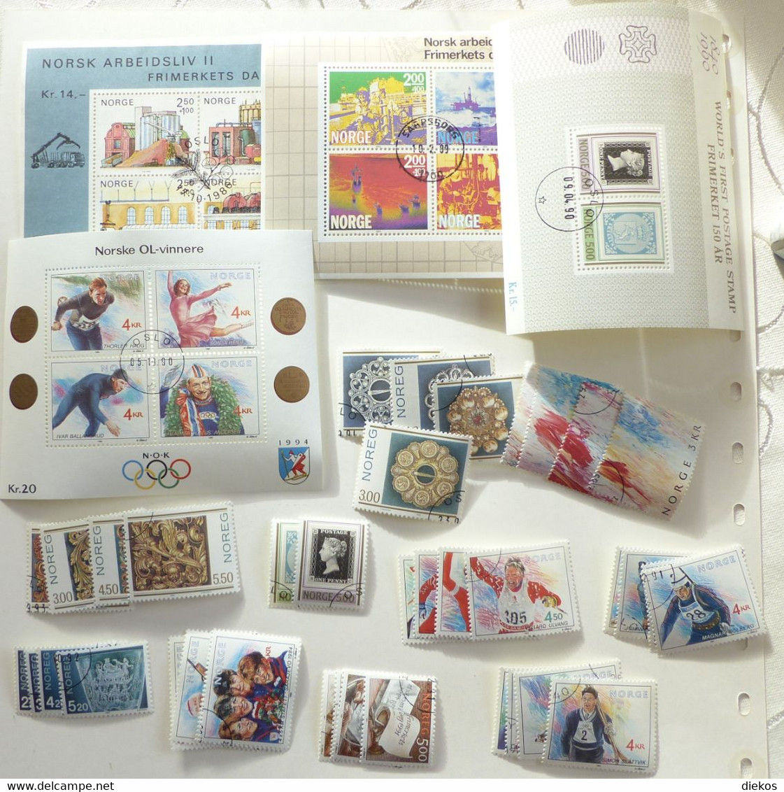 Norge Lot Blocks Und Blocks Einzelmarken   Gestempelt Used    #5599 - Collections