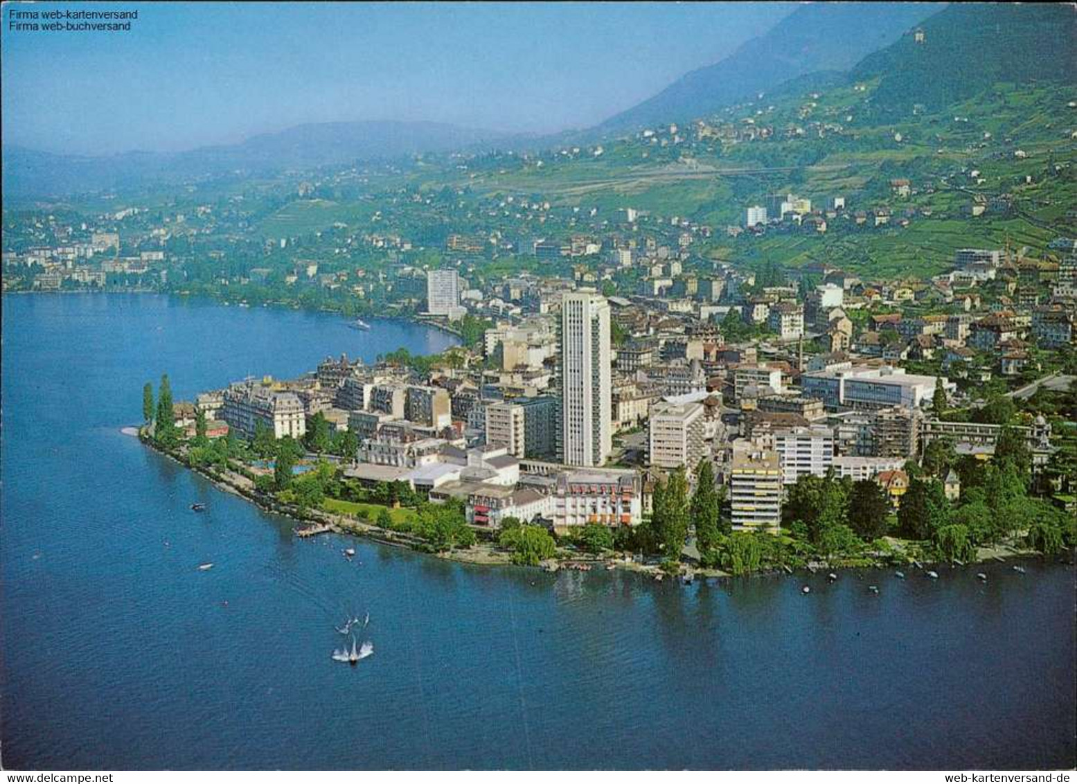 1042256 Montreux Et Clarens (Lac Leman), Luftansicht - Ftan
