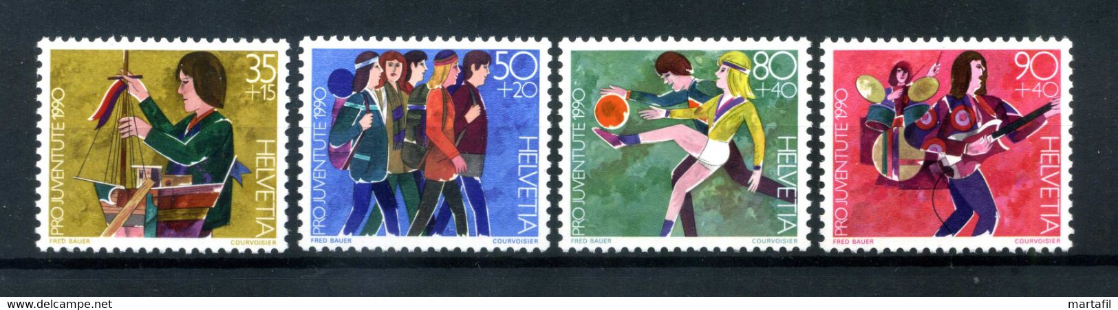 1990 SVIZZERA SET MNH ** 1359/1362 - Nuevos