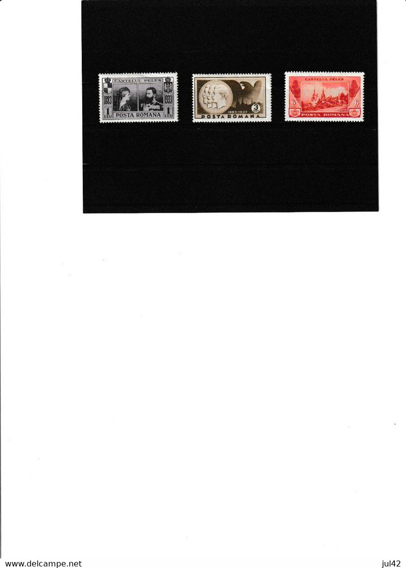 1933 MH   Sc.433-435, Yv. 465-467, Mi.462-464, SG 1283-1285        ROM111 - Neufs