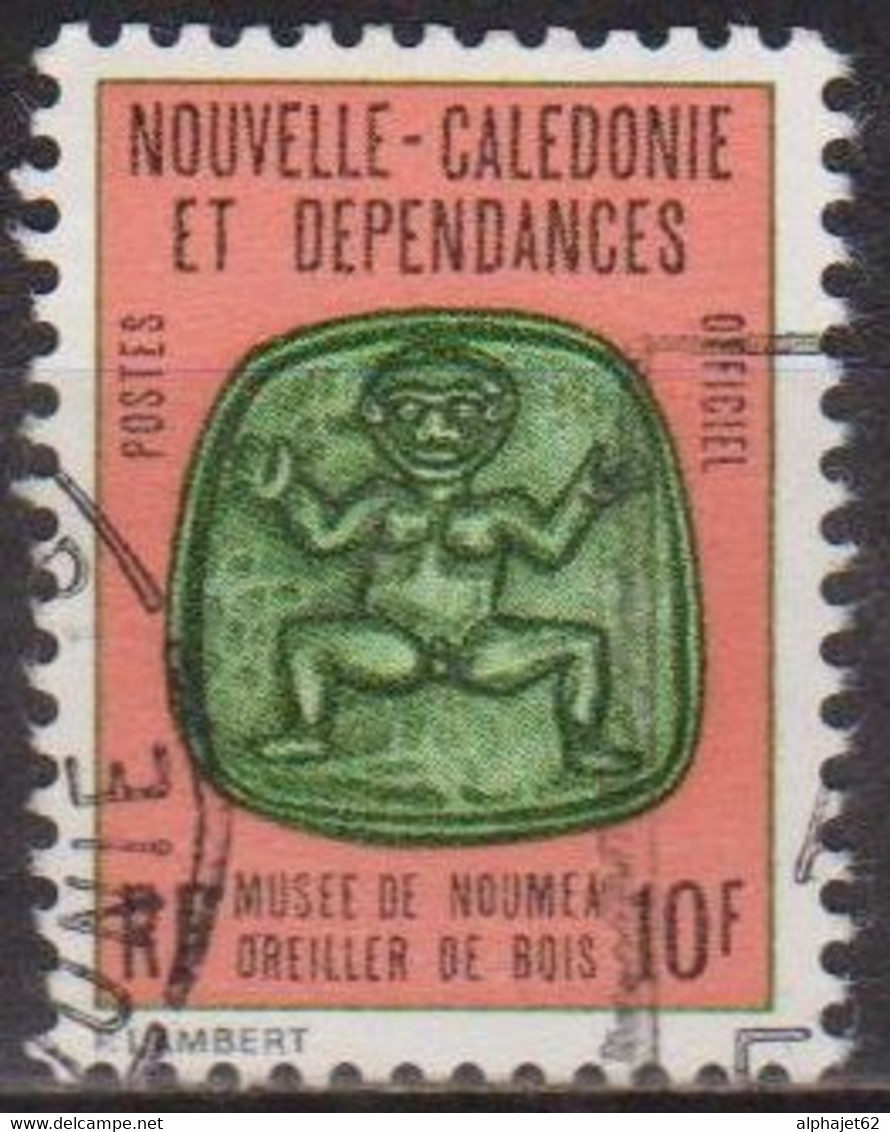 Oreiller De Bois - NOUVELLE CALEDONIE - Timbre De Service - N° 19  - 1973 - Strafport