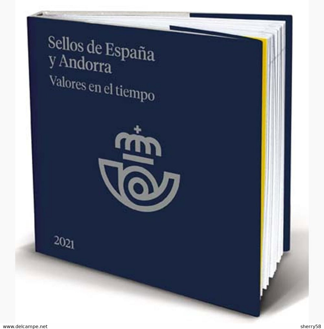 2021-AÑO COMPLETO DE ESPAÑA Y ANDORRA EN LIBRO-ÁLBUM DEL SERVICIO FILATÉLICO DE CORREOS SIN SELLOS - Oblitérés