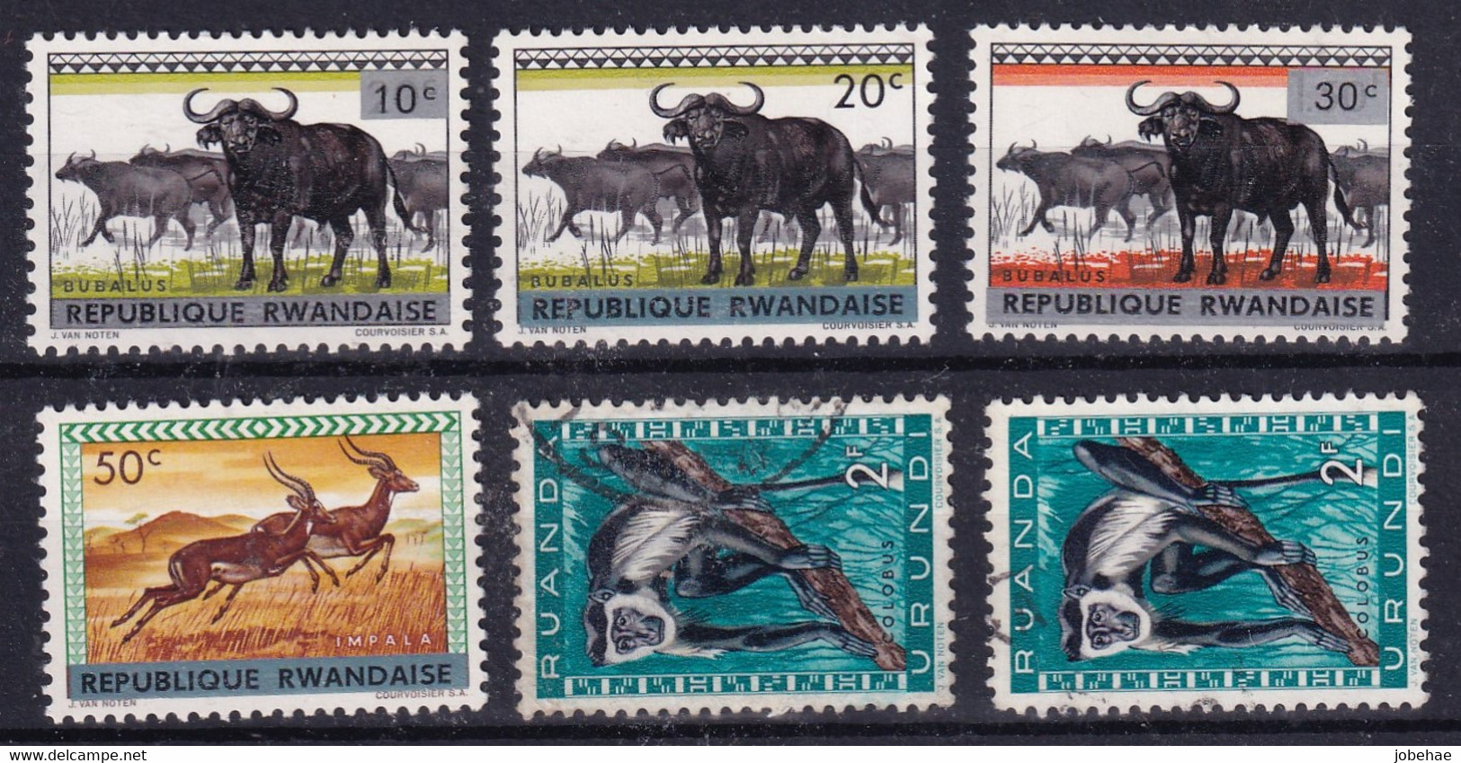 Rwanda Republiek YT°+* 52-66 - Used Stamps