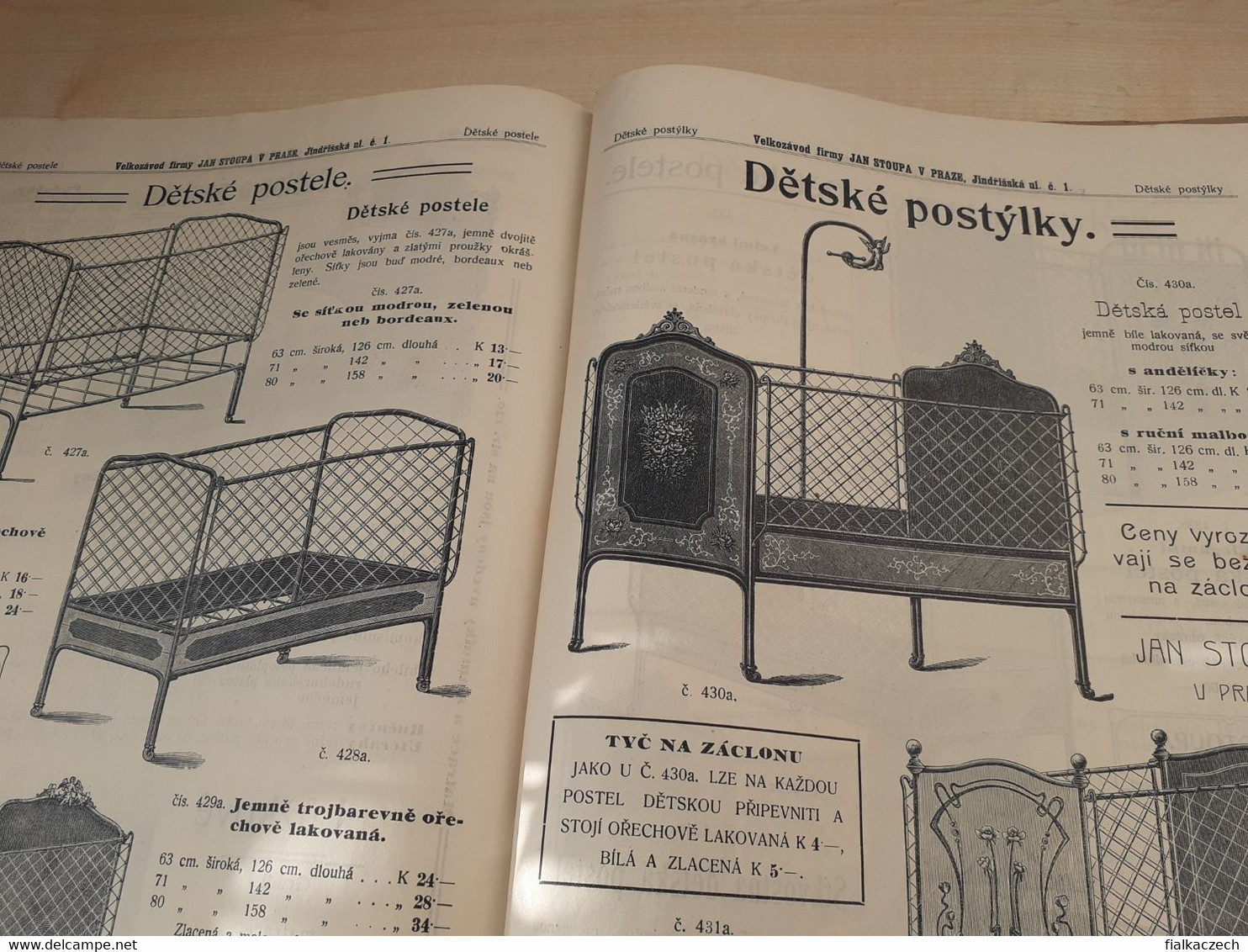 Old catalog, catalogue, Czechoslovakia, Jan Stoupa, Prague, Praha, furniture, chair, fabric, material, table, bed...