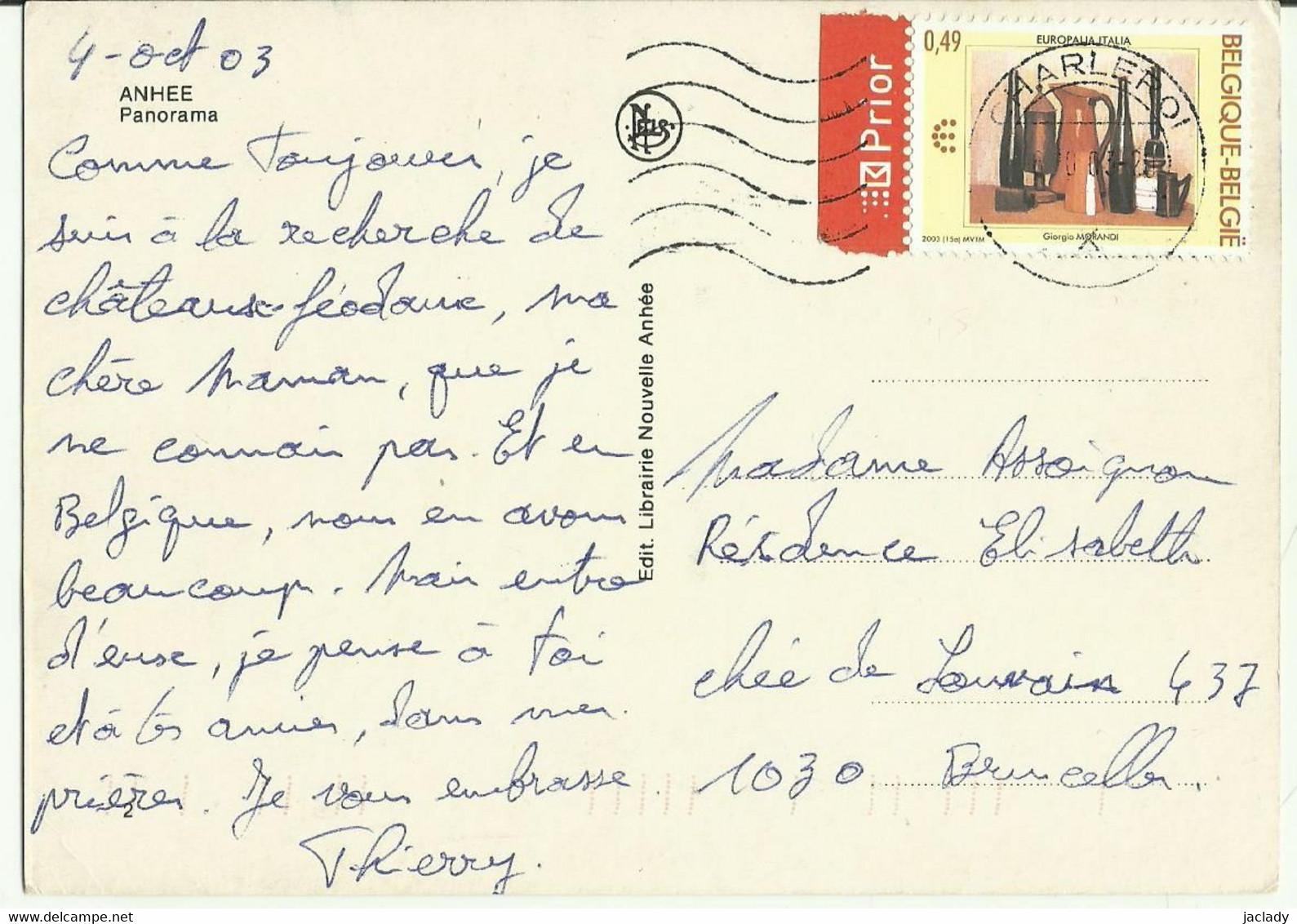 Anhée -- Panorama.    (2 Scans) - Anhée