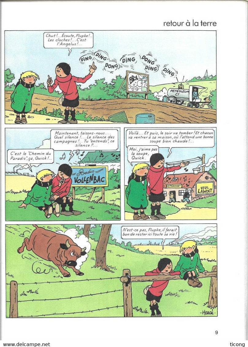 BD HERGE - QUICK ET FLUPKE, VIVE LE PROGRES - EDITION 8a88 CASTERMAN 1987, VOIR LES SCANNERS - Hergé