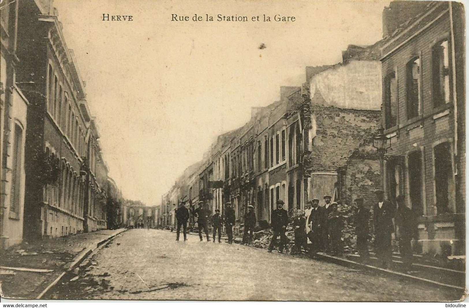 CPA-HERVE " Rue De La Station Et La Gare " - Herve