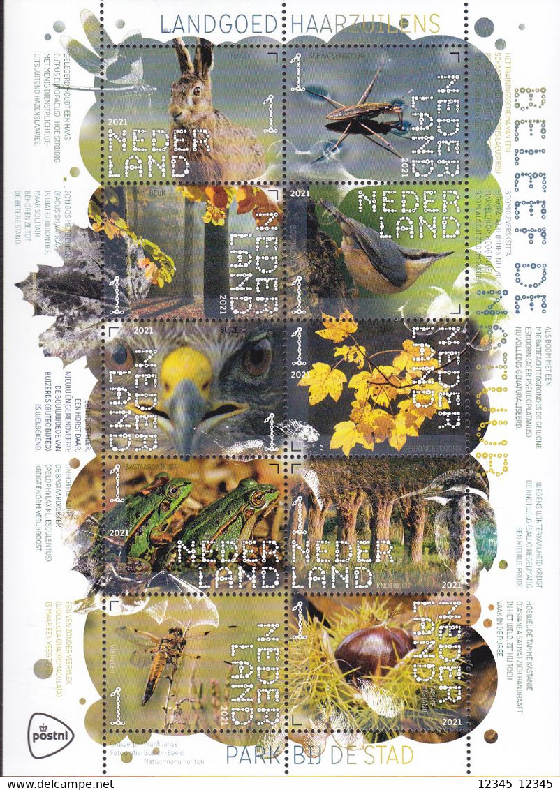 Nederland 2021, Postfris MNH, Nature, Flora, Fauna - Unused Stamps