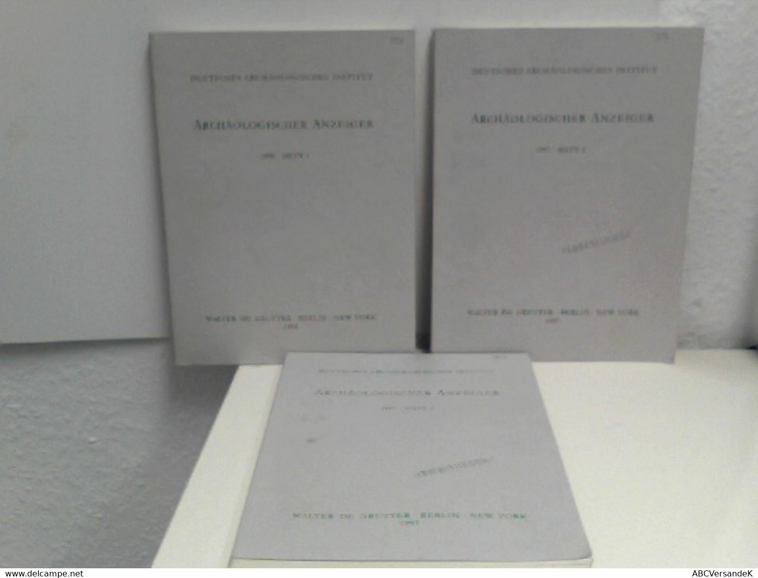 3 Bücher Im Paket/Konvolut: Archäologischer Anzeiger 1997 Heft Nr. 1, 2 Und 4 - Archeology