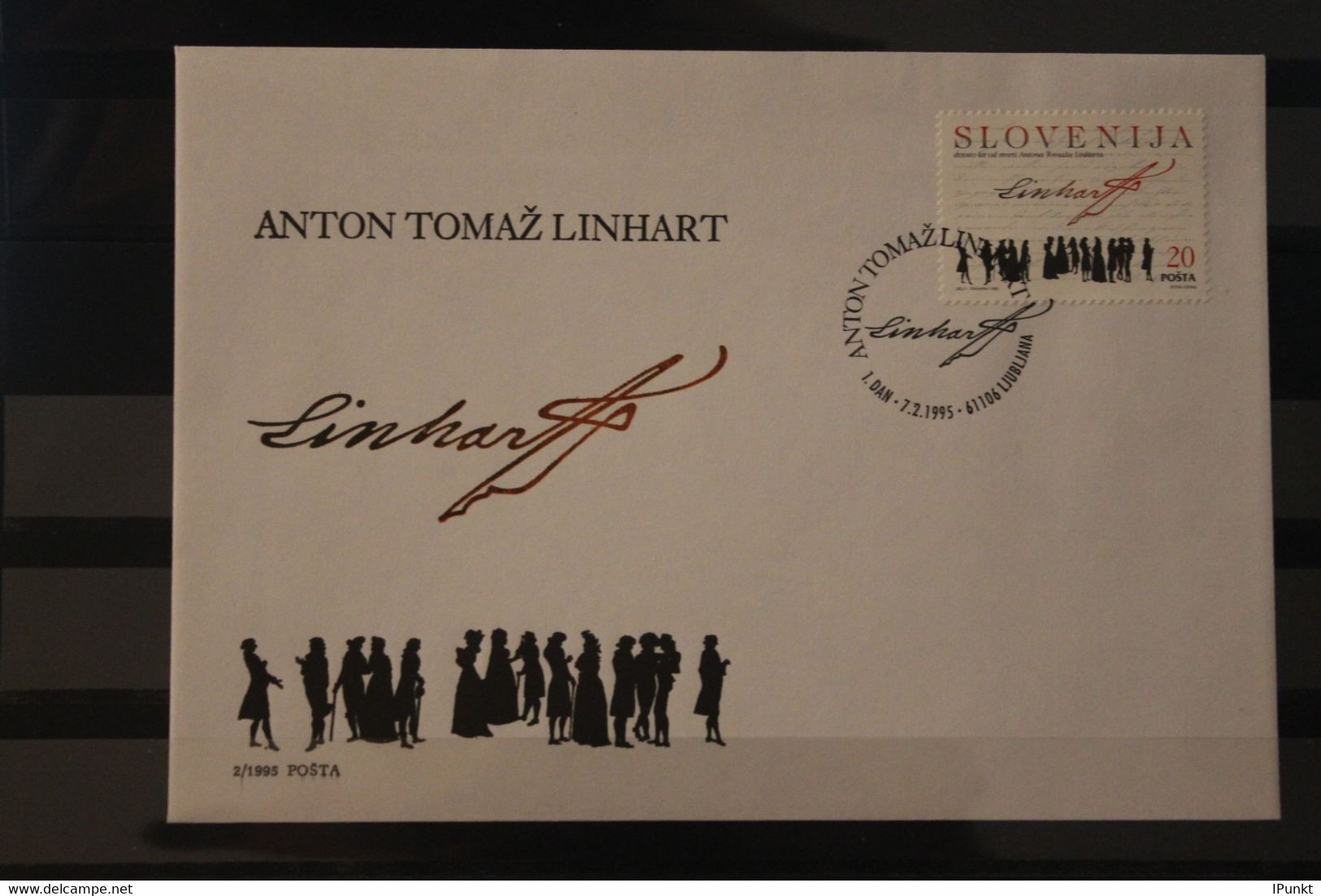 Slowenien 1995; Anton T. Linhart, FDC, MiNr 104 - Cartas & Documentos