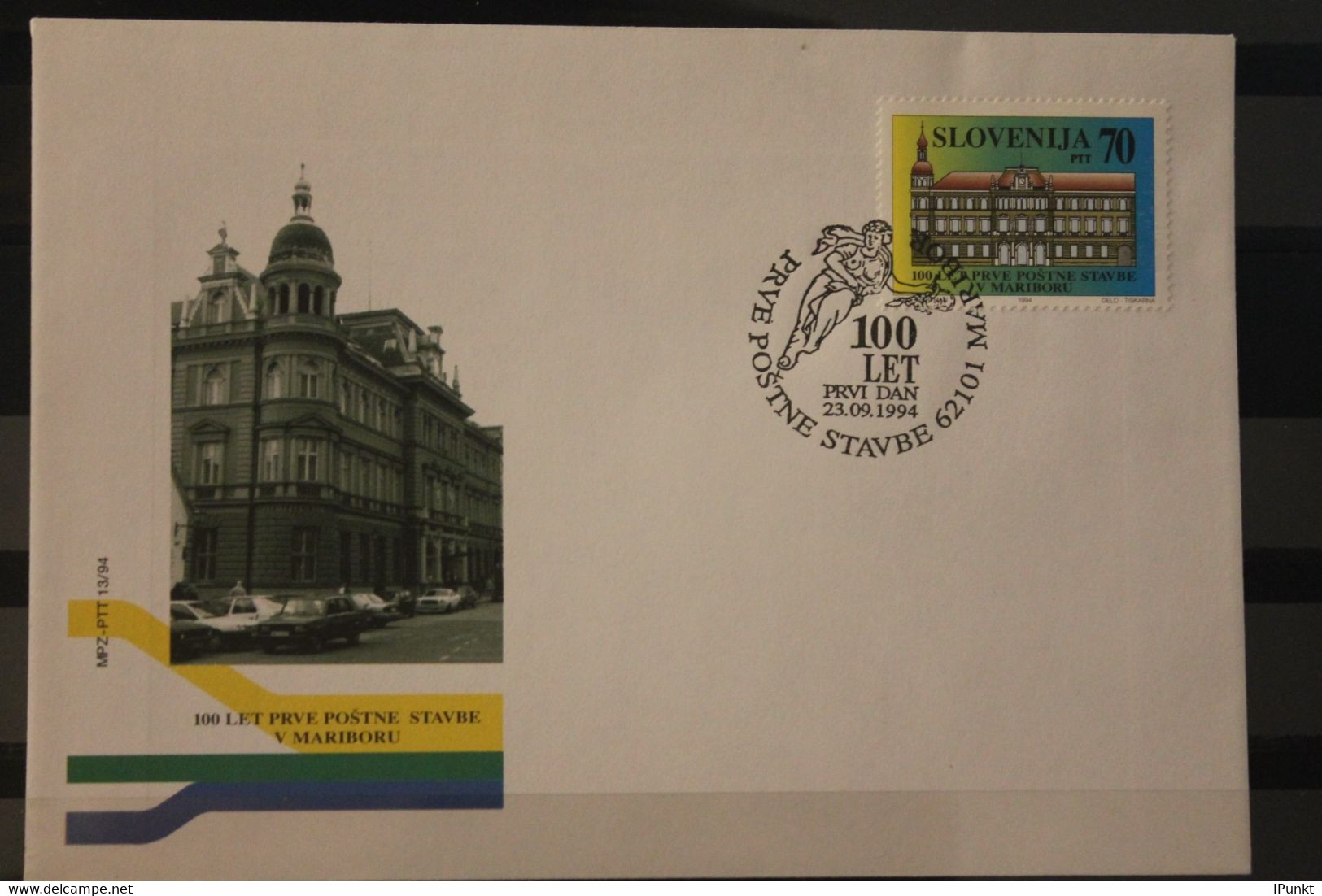 Slowenien 1994; 100 Jahre Postamt Maribor, FDC, MiNr 93 - Brieven En Documenten