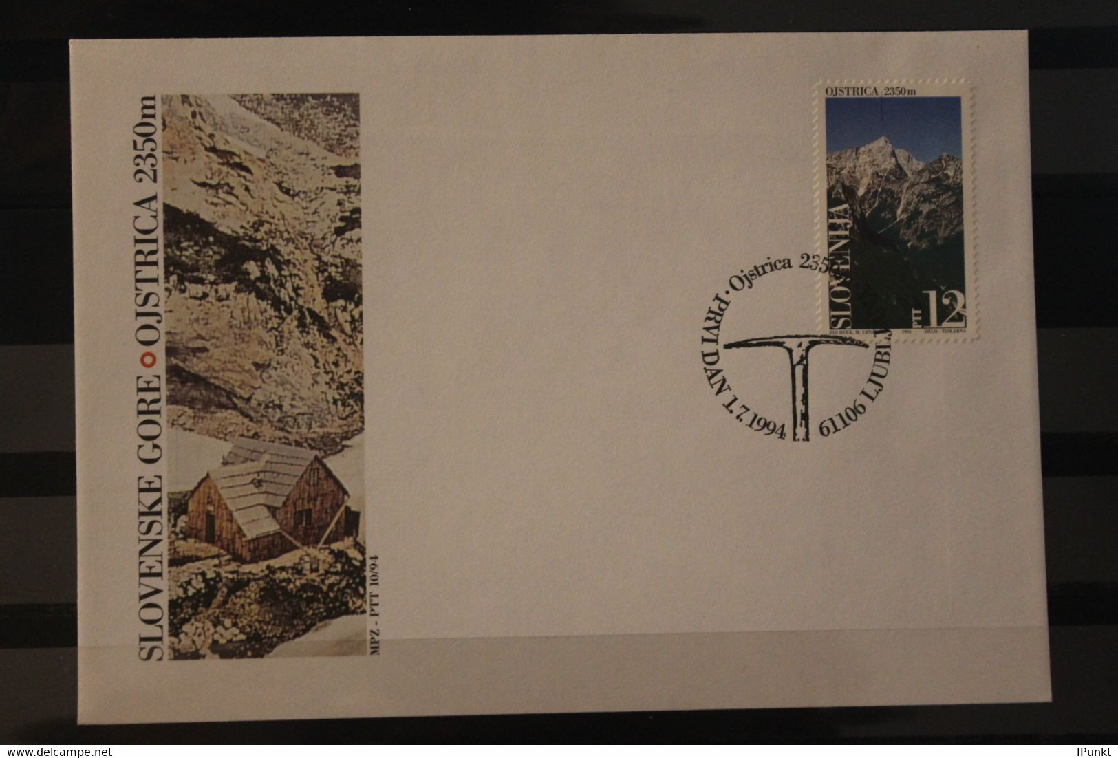 Slowenien 1994; Slowenische Berge, Alpen , FDC, MiNr 88 - Storia Postale