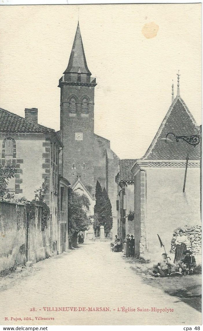 LANDES : Villeneuve De Marsan, L'Eglise St Hippolyte - Villeneuve De Marsan