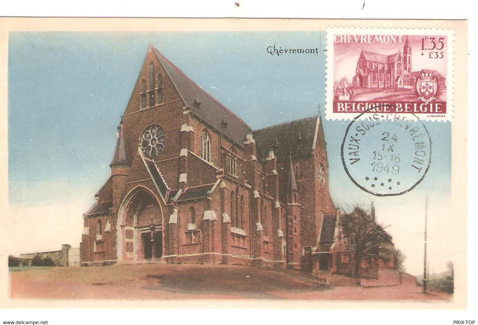 SP57/ TP 778 S/ Carte Maximum C. Vaux-sous-Chèvremont 24/9/1949 - 1934-1951