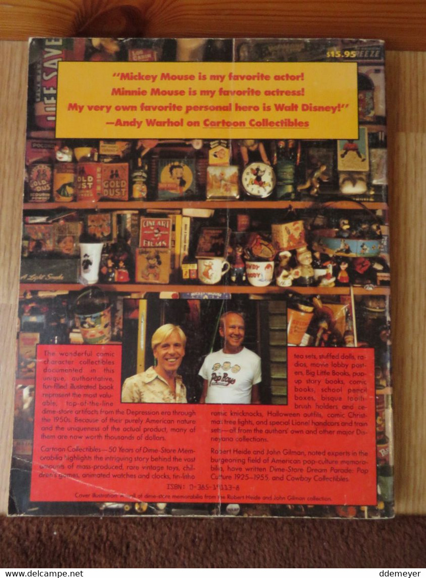 Cartoon Collectibles 50 Years Of Dime-store Memorabilia By Robert Heide & John Gilman 255p 1983 - Books On Collecting