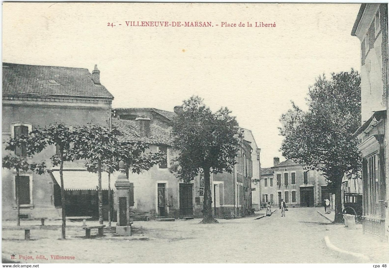 LANDES : Villeneuve De Marsan, Place De La Liberté - Villeneuve De Marsan