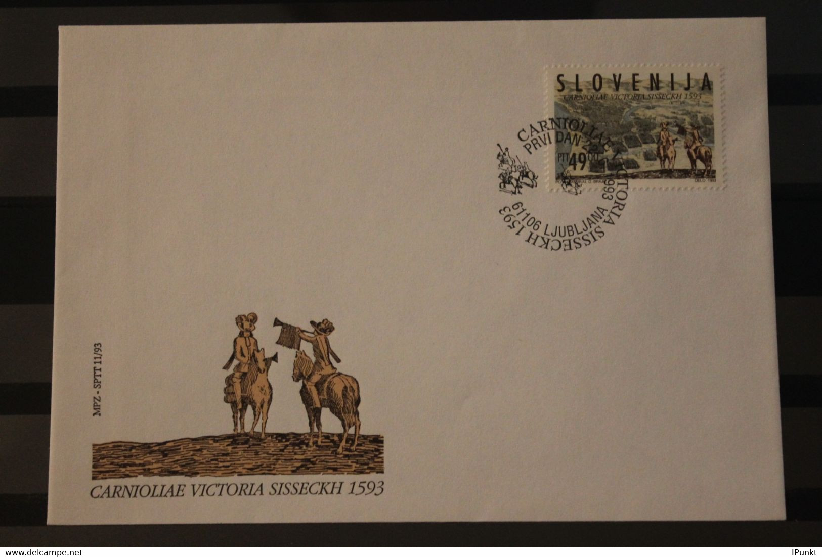 Slowenien 1993; Schlacht Bei Sisak, FDC, MiNr 59 - Cartas & Documentos