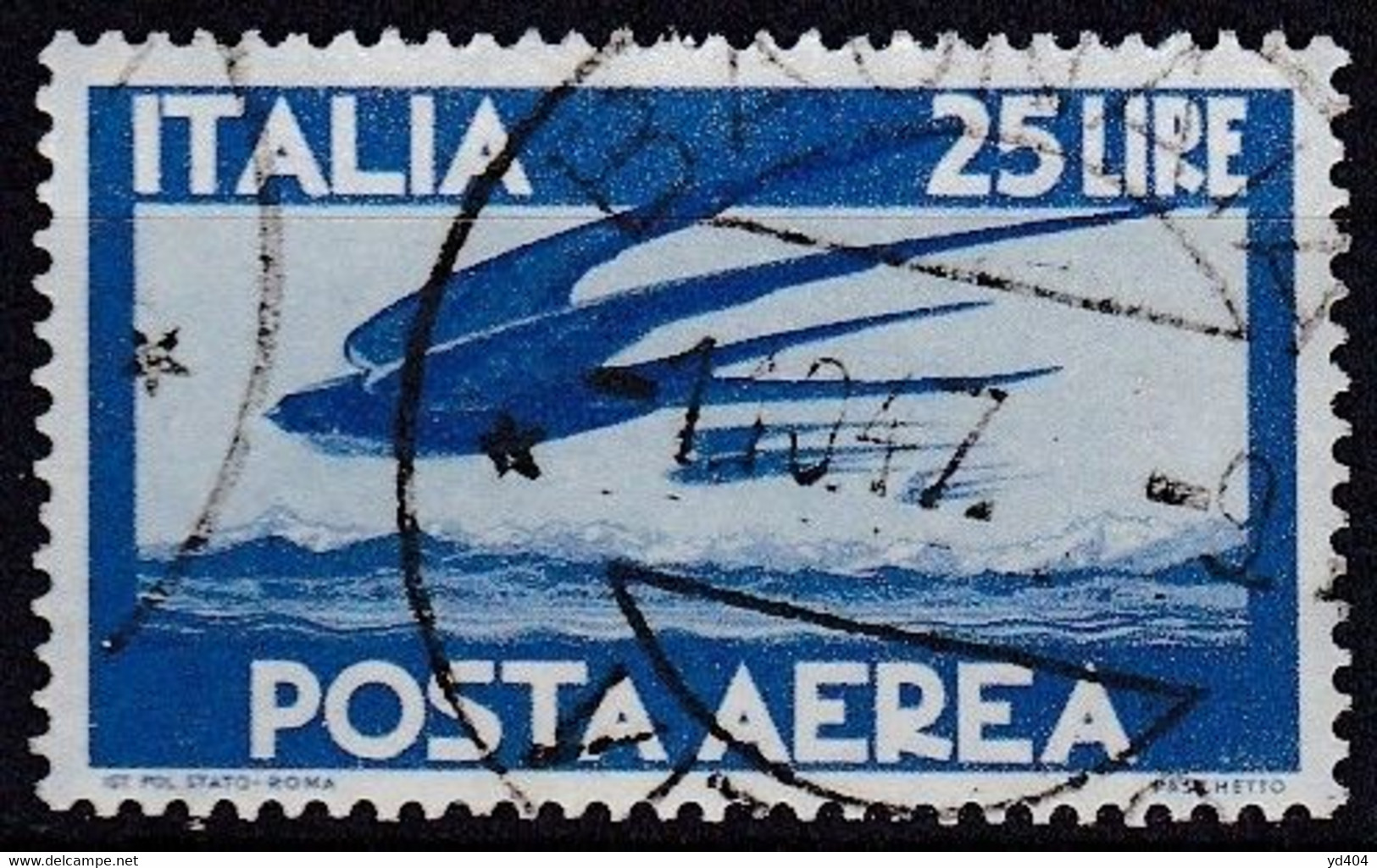 IT106 – ITALY - ITALIE – AIRMAIL – 1946 – CLAPS HANDS & PLANE – SG # 675 USED 15,50 € - Luftpost