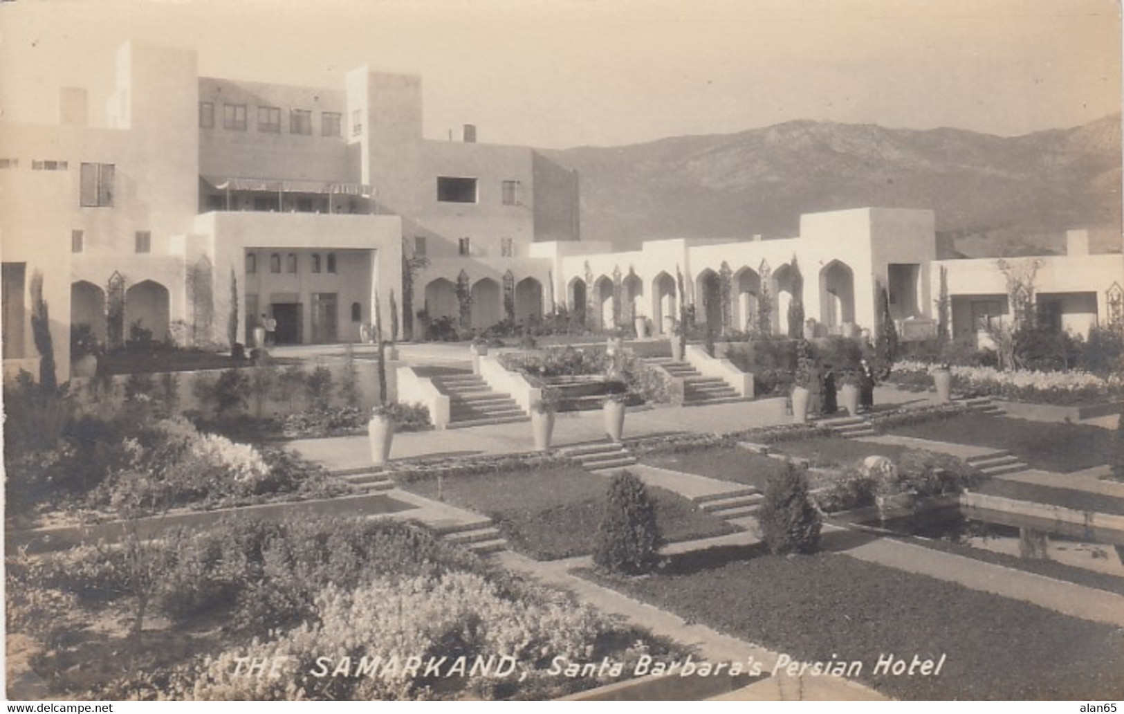 Santa Barbara California, The Samarkand Persian Hotel, C1910s/20s Vintage Real Photo Postcard - Santa Barbara