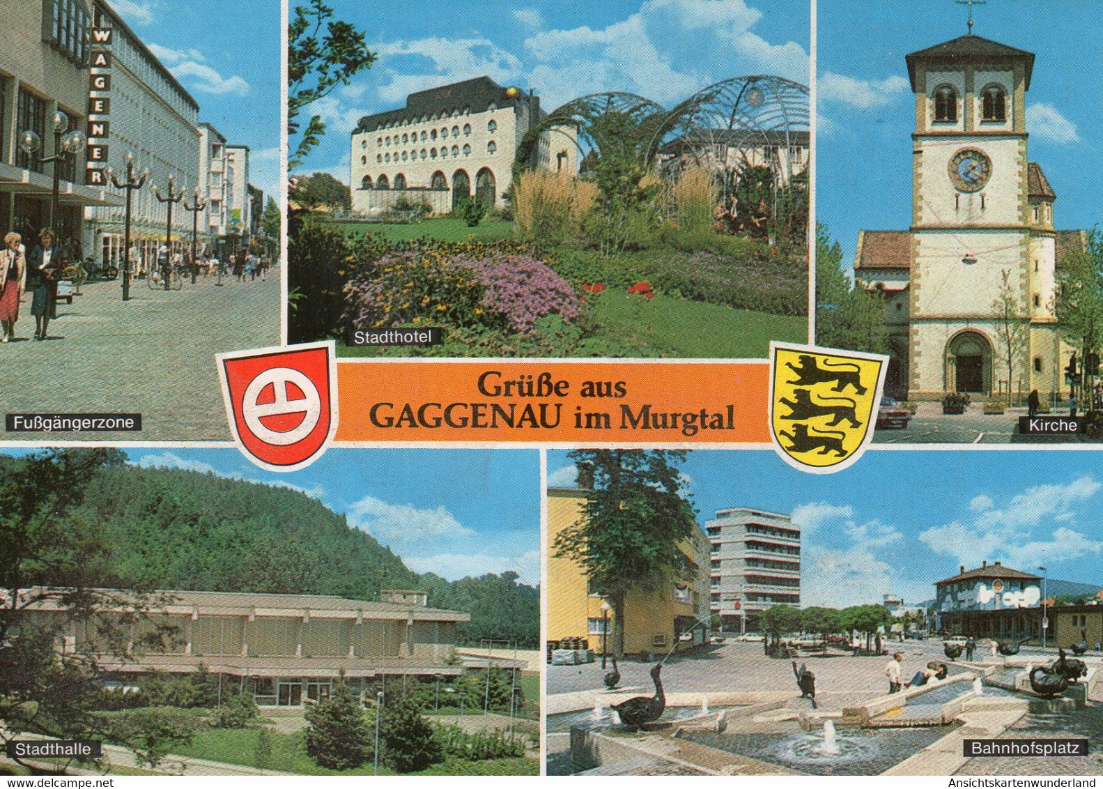 011657  Grüsse Aus Gaggenau Im Murgtal  Mehrbildkarte - Gaggenau