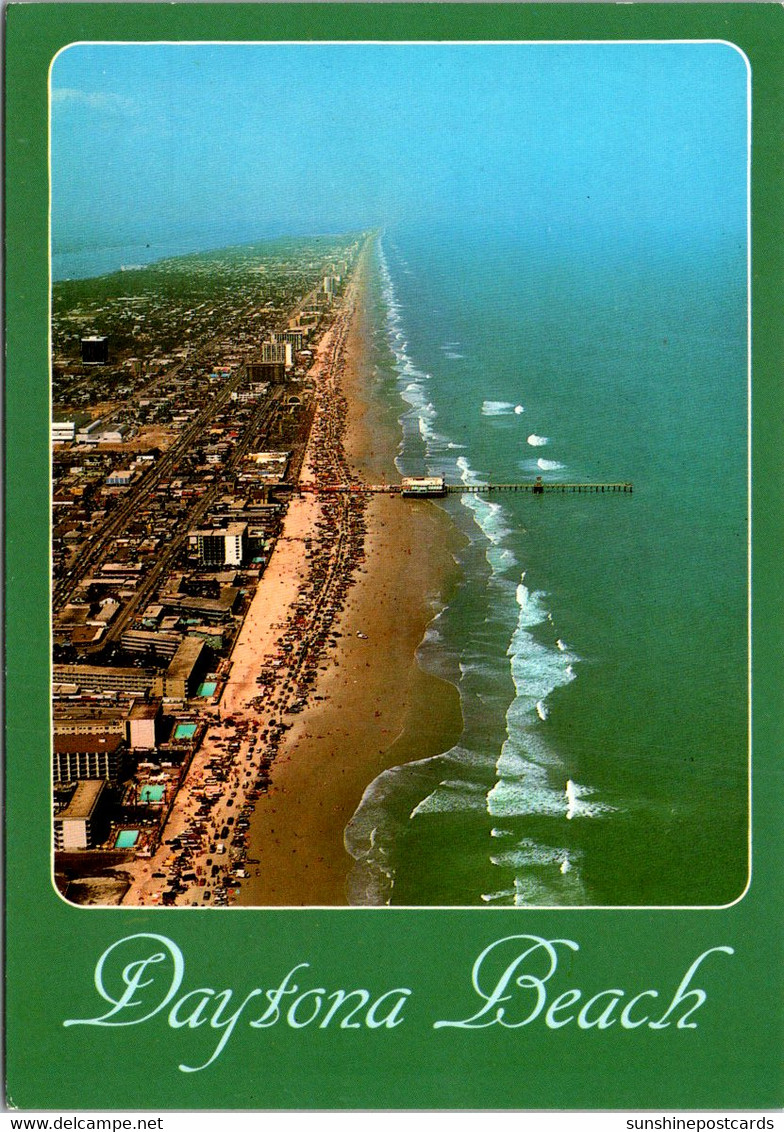 Florida Daytona Beach Aerial View Looking North - Daytona