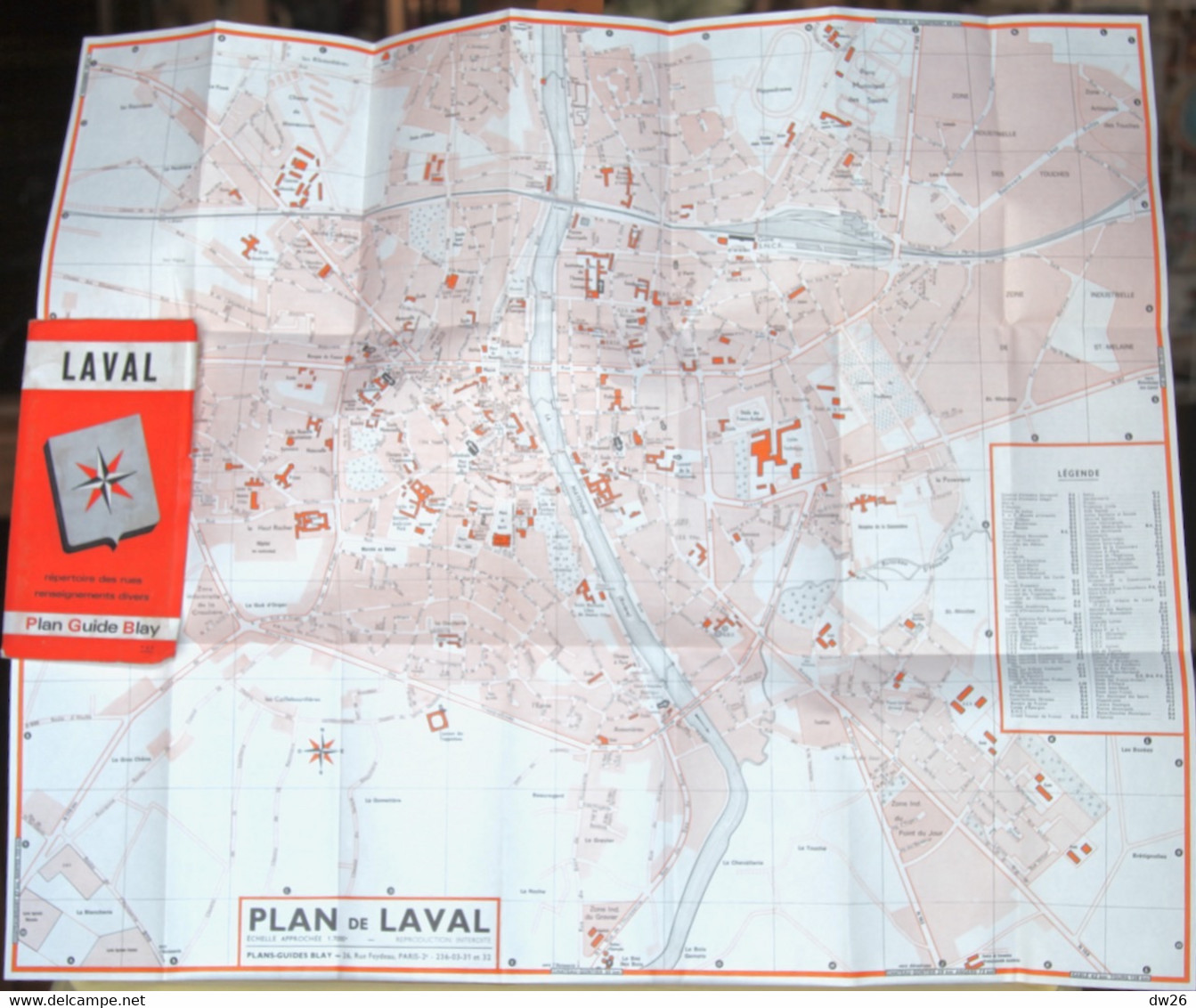 Plan Guide Blay: Laval (Mayenne), Renseignements Divers, Répertoire Des Rues - Altri & Non Classificati