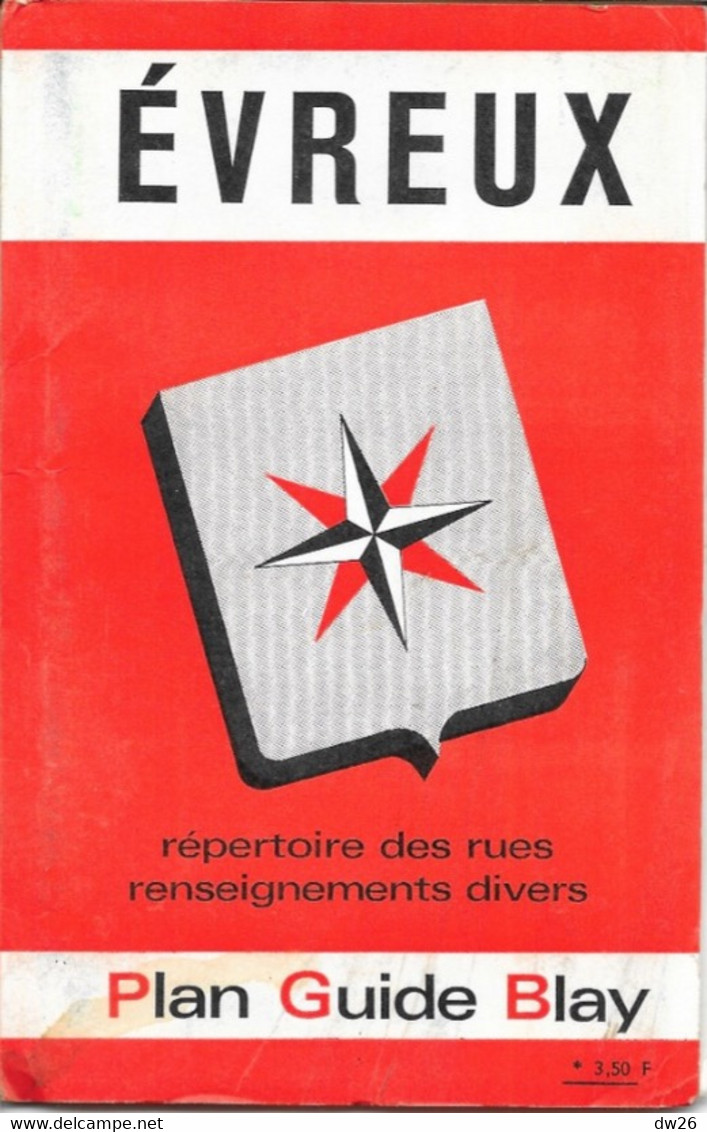 Plan Guide Blay: Evreux (Eure), Renseignements Divers, Répertoire Des Rues - Other & Unclassified