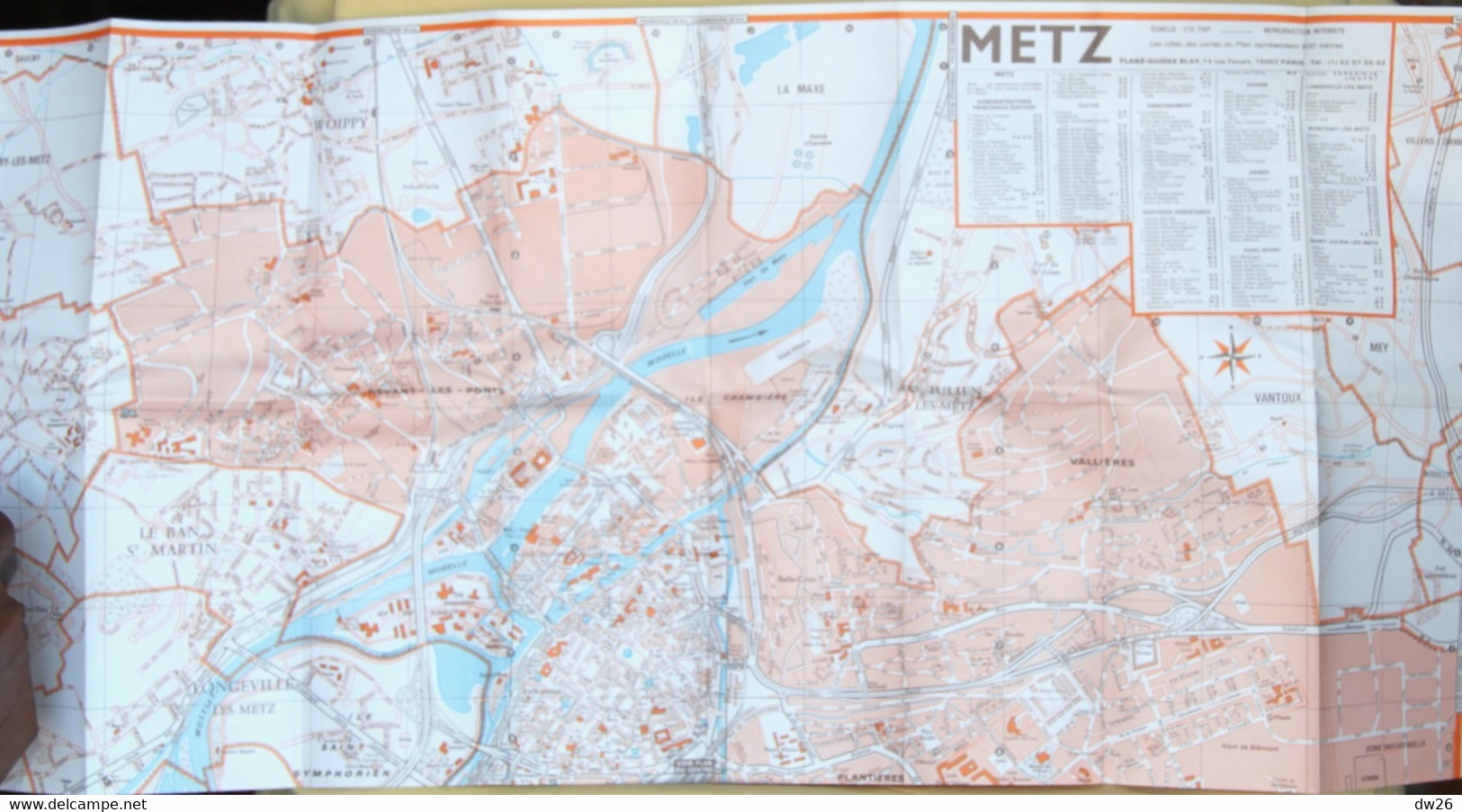 Plan Guide Blay: Metz Et Son Agglomération, Renseignements Divers, Transports, Répertoire Des Rues - Autres & Non Classés