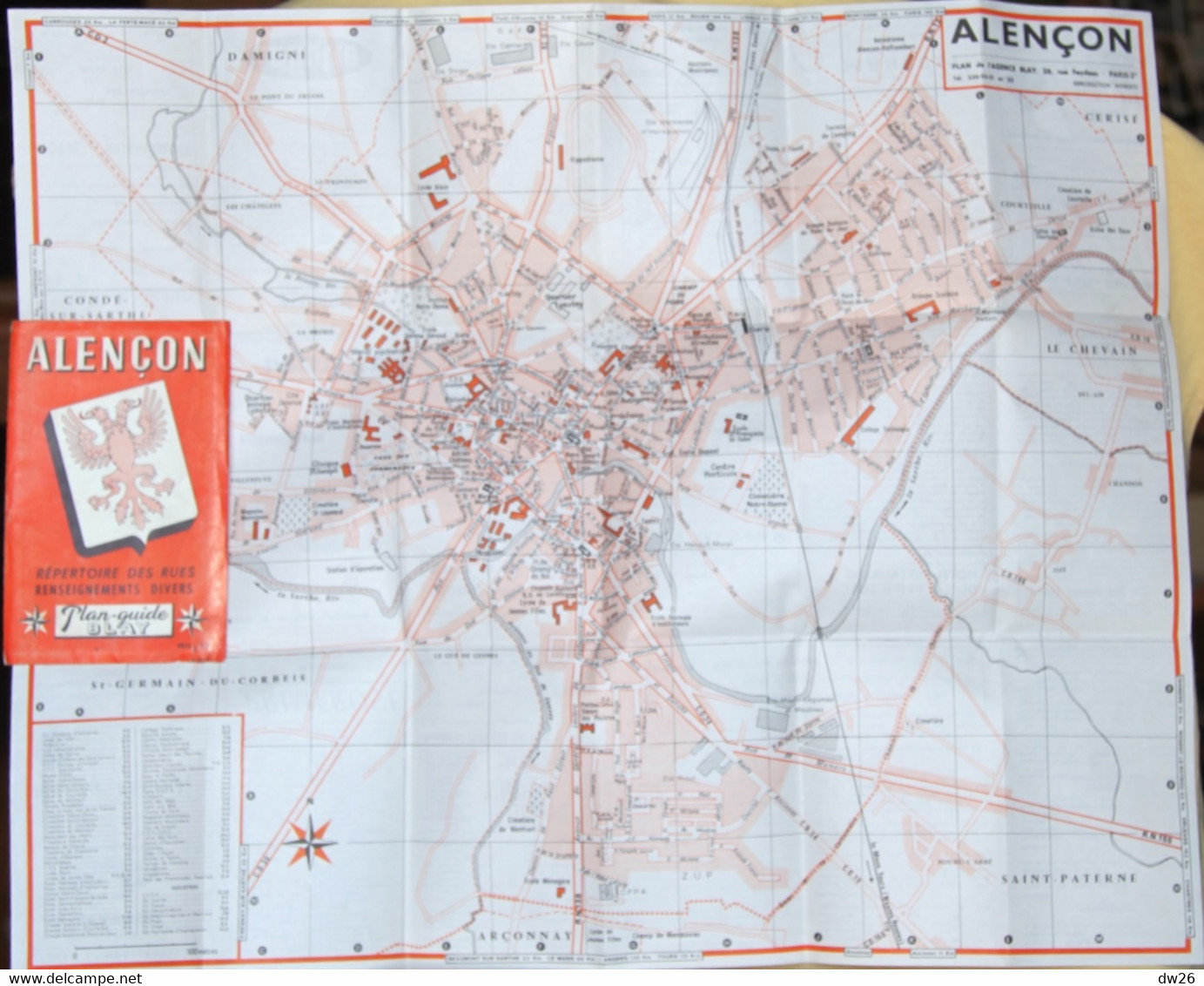 Plan Guide Blay: Alençon (Orne) Renseignements Divers, Répertoire Des Rues - Année 1967 - Sonstige & Ohne Zuordnung