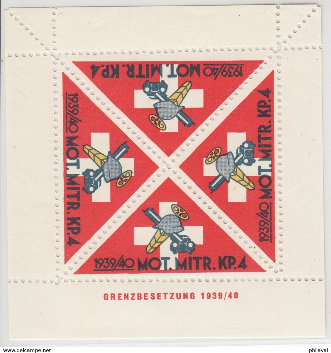 Timbres Militaires : Blocs Et Feuillets - Cote ? - Etichette