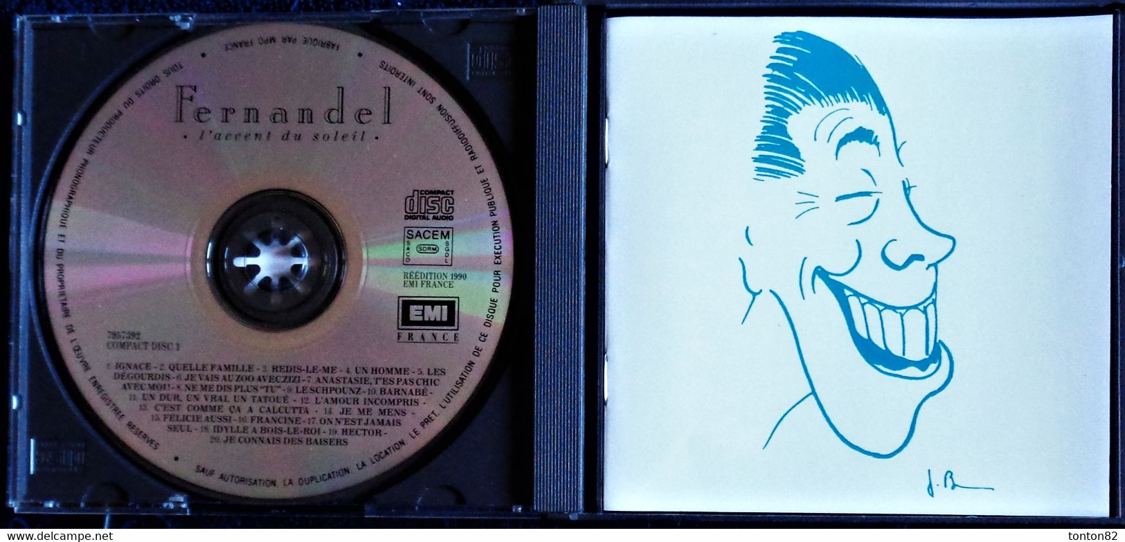 FERNANDEL - " L'accent Du Soleil "  - Coffret 2 CD- 35 Titres . - Cómica