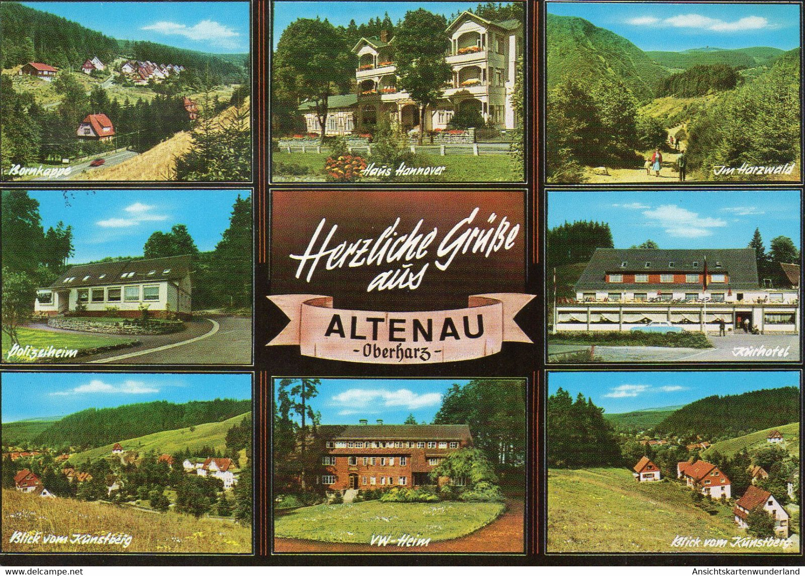 011668  Herzliche Grüsse Aus Altenau/ Oberharz  Mehrbildkarte - Altenau