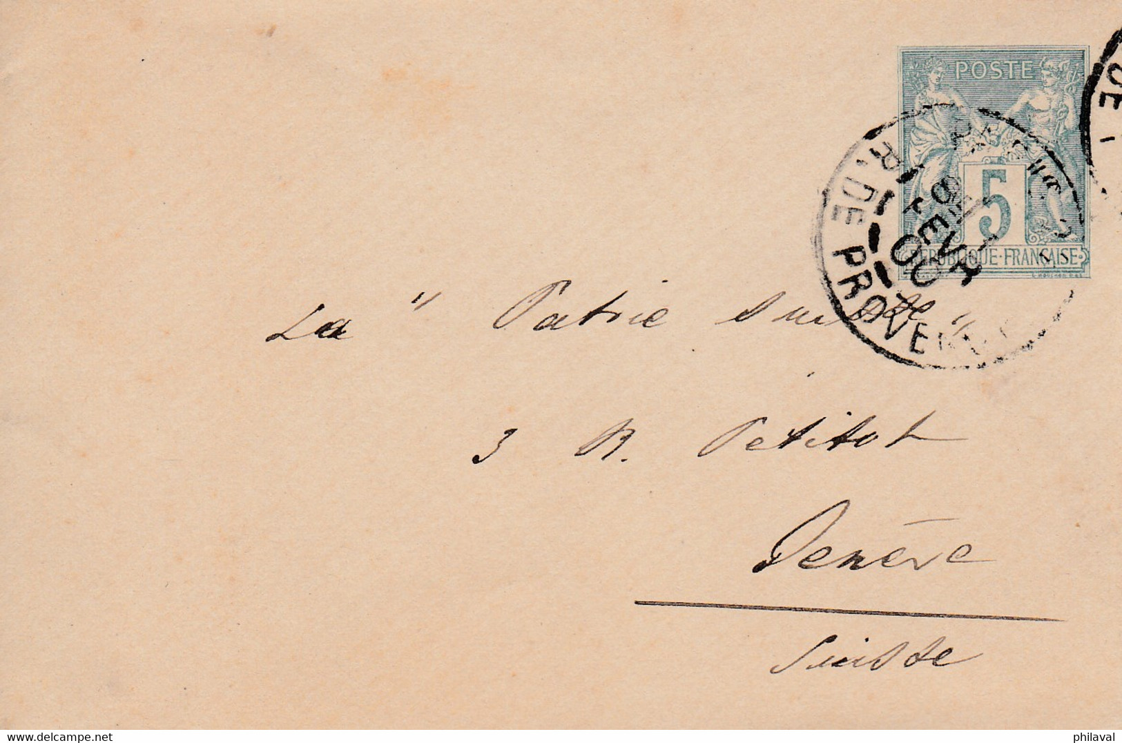 Lot de 6 lettres-entiers postaux de France
