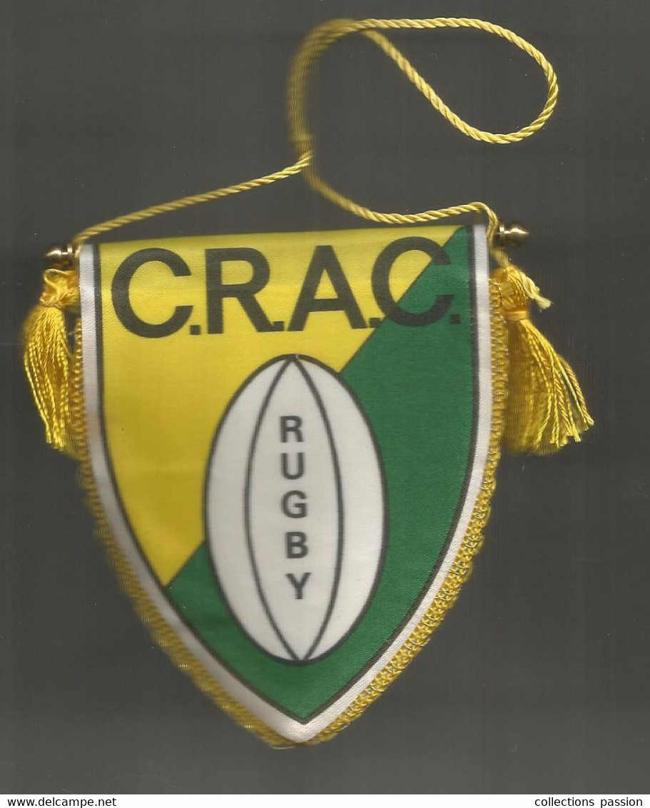 RUGBY , écusson , Blason , C.R.A.C. Rugby , CHATELLERAULT, Vienne , Frais Fr 1.75 E - Rugby